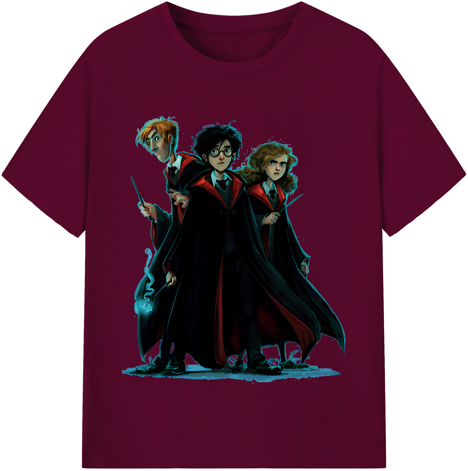 （画像用） Harry Potter ハリー・ポッターシリーズ レディースカジュアルプリントTシャツ（綿100％）